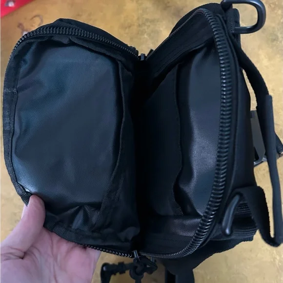 Men's Black Waterproof Tactical Crossbody Backpack